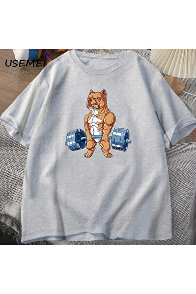 Drippy Muški sportovi T-shirt - Dizanje tegova Pit Bull, Smiješno dizanje mrt...