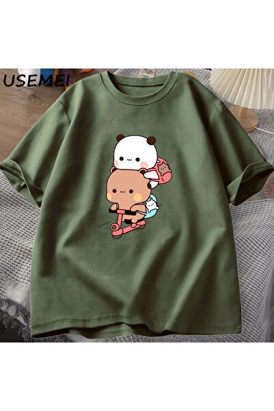 Drippy Panda i medved Brownie, smešno za muškarce D Sa deznom Vožnja bicikla ...