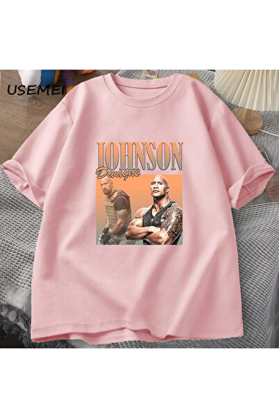 Drippy Dwayne Johnson Harajuku muška majica T-shirt - Rock Hard Sa deznom, kr...