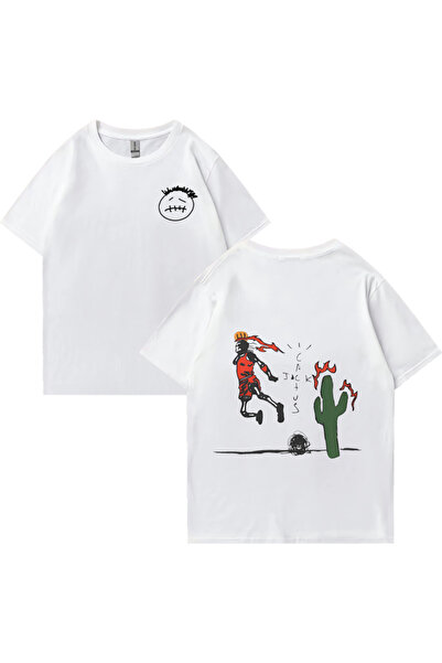 Drippy Muškarci Žene Y2k Kaktus Džek Igra Košarku T-shirt - Ležerna Moda, Pre...