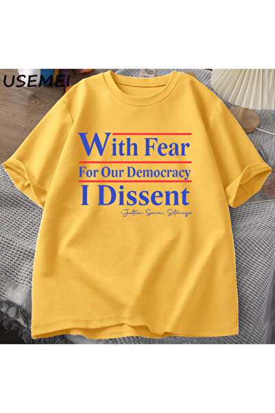 Drippy Projekat 2025 - Muška i ženska majica Dissent Democracy T-shirt, Pamuk...