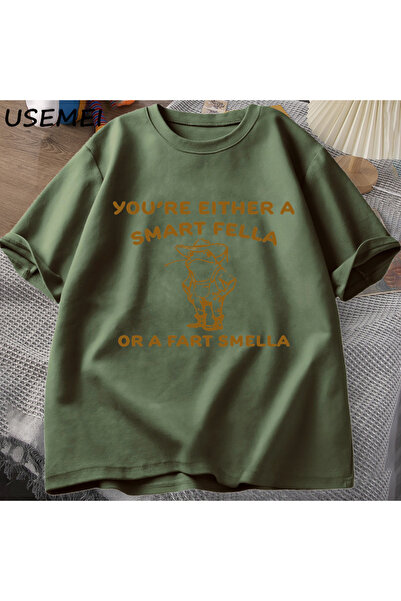 Drippy Pametna žena sa detaljima retro crtanog filma T-shirt - Čudan model ka...