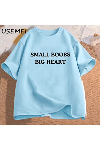 Drippy Veliko srce T-shirt - Male grudi, smešne fraze, šale za odrasle, kratk...