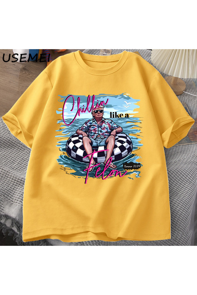 Drippy Kriminalac kao Chillin majica za muškarce i žene, smešna Trump T-shirt...