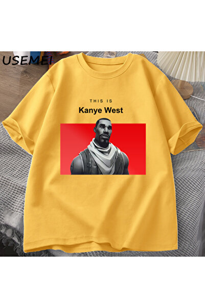 Drippy Kanyeova vintage majica - ležerna Pamuk, kratki rukav, majica sa smešn...