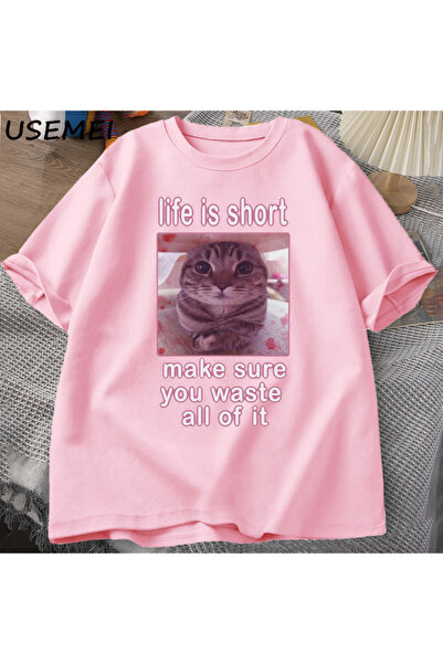 Drippy Tricou grafic Funny Cat Meme pentru bărbați