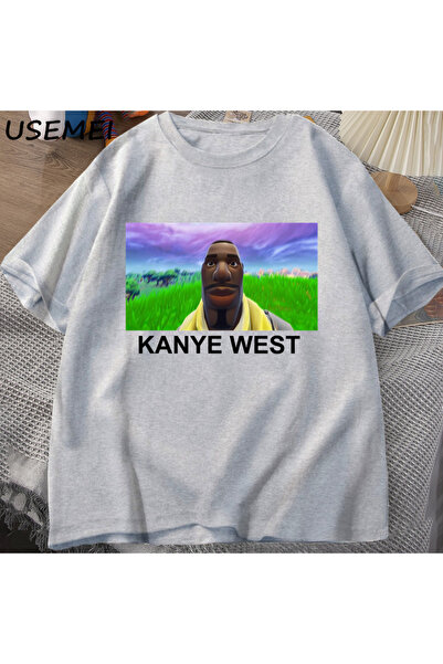 Drippy كاني ويست ميمي تي شيرت الرجال النساء Grafis Pria Wanita الهيب هوب Gaya...