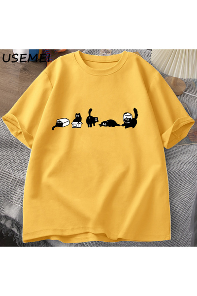 Drippy Muškarci - Five Souls mačka Majice T-shirt, kratkih rukava, smešne Pam...