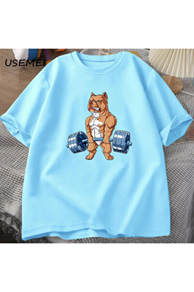 Drippy Muški sportovi T-shirt - Dizanje tegova Pit Bull, Smiješno dizanje mrt...