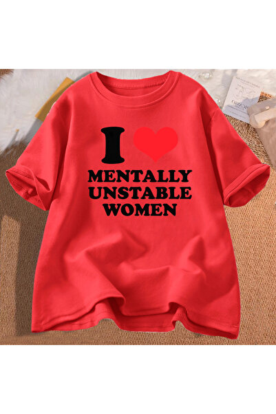 Drippy Ja sam mentalno nestabilna žena T-shirt muškarci vole opušteno, ja sam...