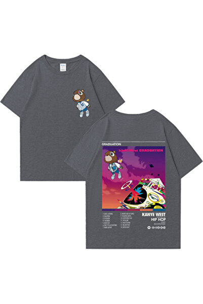 Drippy تي شيرت كاني ويست مغني الراب التخرج ألبوم الموسيقى الرسومية للرجال وال...