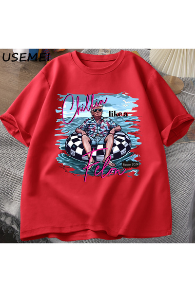 Drippy Kriminalac kao Chillin majica za muškarce i žene, smešna Trump T-shirt...