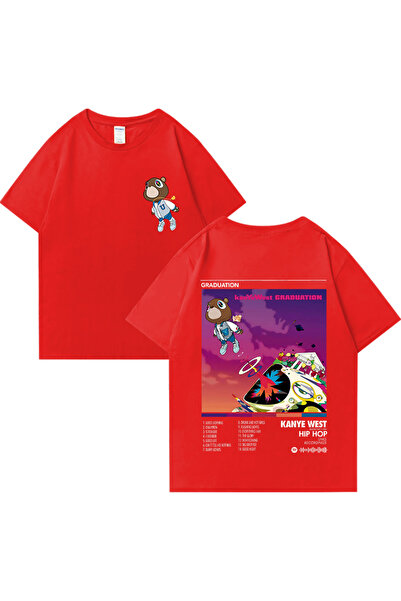 Drippy تي شيرت كاني ويست مغني الراب التخرج ألبوم الموسيقى الرسومية للرجال وال...