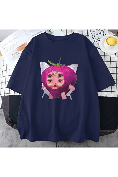 Drippy Tricou Kawaii cu model căpșuni Melanie Martinez - Îmbrăcăminte scurtă ...
