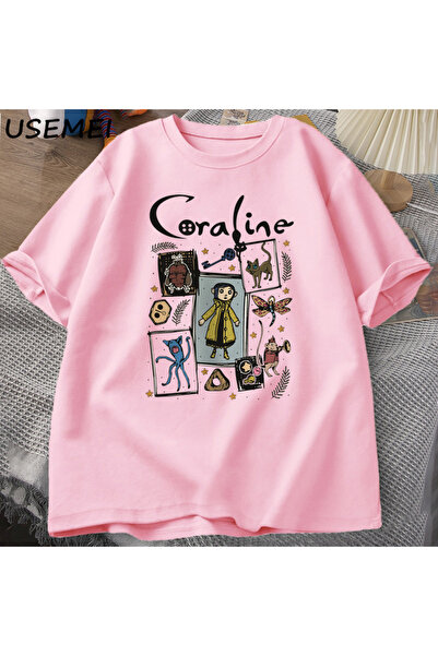 Drippy Coraline Halloween - Tricou Spooky Vintage pentru femei și bărbați, tr...