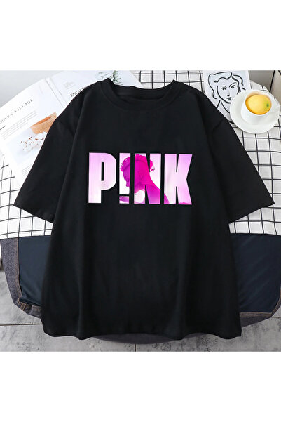 Drippy Певачица P!nk розе летња лежерна мајица од чистог памука, мајица кратк...