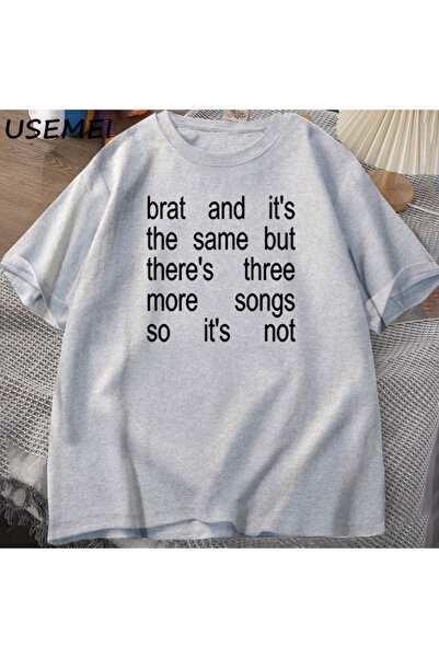 Drippy Charli XCX Brat і It S Принт Культурна Класична Бавовняна Футболка - Ж...