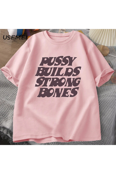 Drippy Playboi Carti Cat Strong Bone Pattern Streetwear Bumbac Tricou pentru bărbați - Mărime mare