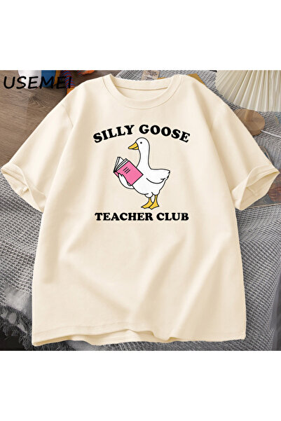 Drippy Smešna Pamuk Guska Učiteljica T-shirt - Žene/Muškarci, Majica za povra...