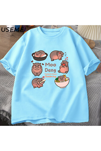 Drippy Moo Deng, skakajuća svinja, beba nilskog konja, Khao Kheow, otvoreni z...