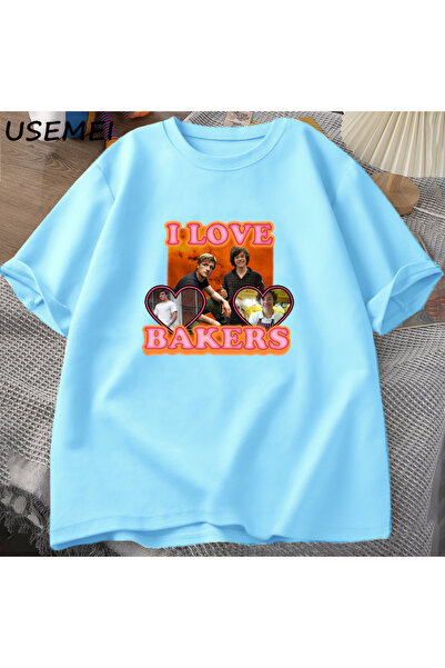 Drippy Muška i ženska unisex majica Love Bakers Heart T-shirt - Pamuk, grafič...