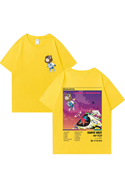 Drippy تي شيرت كاني ويست مغني الراب التخرج ألبوم الموسيقى الرسومية للرجال وال...