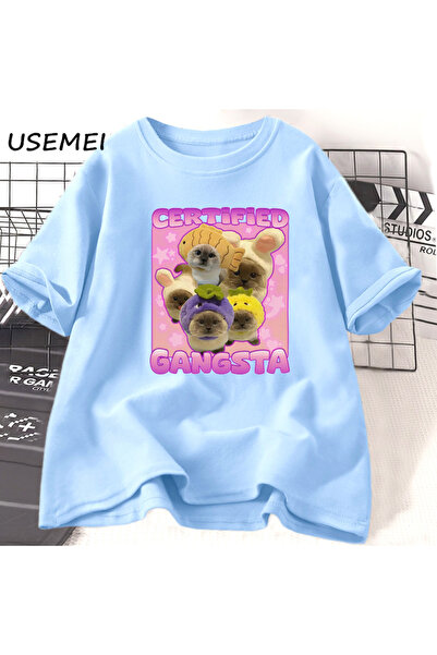 Drippy Sertifikovani Gangsta Funny K mačka Meme T T-shirt za muškarce i žene ...