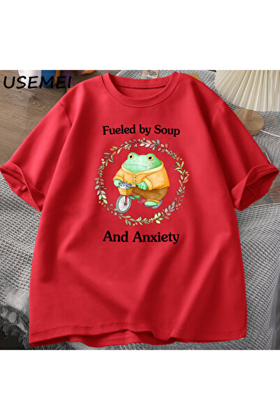 Drippy Unisex grafička majica za supu i anksioznost T-shirt - Pamuk, kratki r...