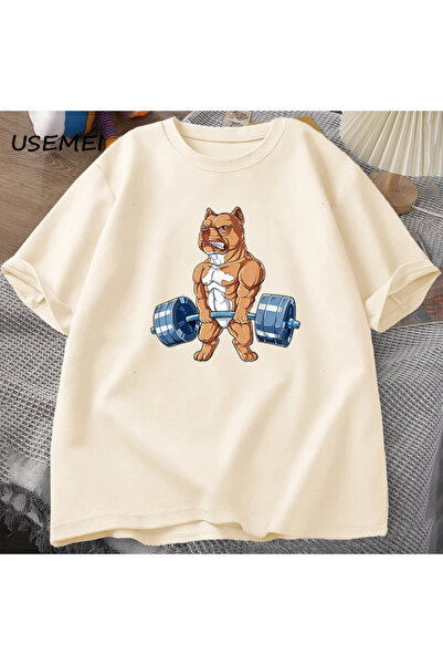 Drippy Muški sportovi T-shirt - Dizanje tegova Pit Bull, Smiješno dizanje mrt...