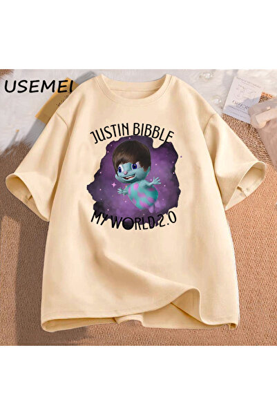 Drippy Justin Bibble grafička majica za muškarce Pamuk T-shirt - High Ka Štam...
