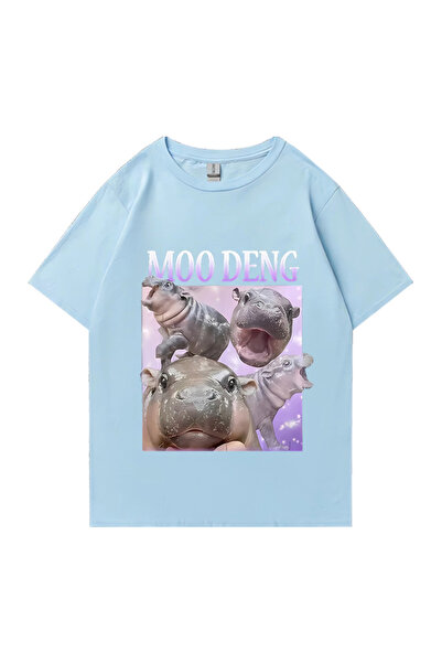 Drippy Moo Deng Pufnasta Svinja U Tajlandu Beba Smešni Meme T-shirt Muškarci ...