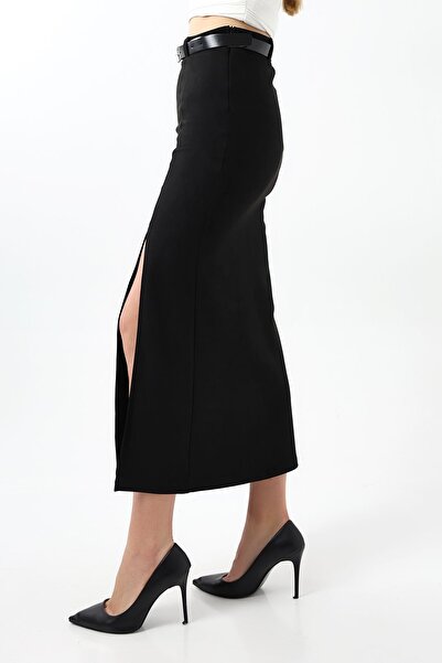 Winmoda34 FEMEI CUREA LUNGĂ 92CM FUSTA DE SUEDE DIMENSIUNE MAXI