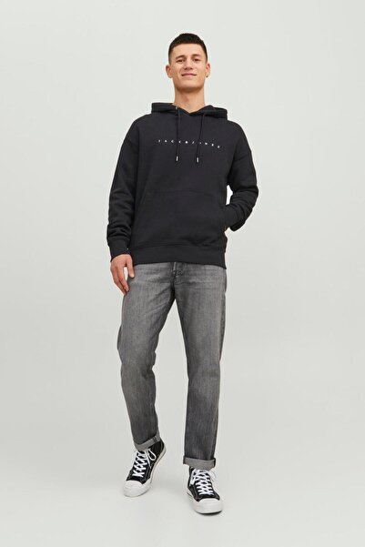 Jack & Jones 12233972   Ανδρικό φούτερ με κουκούλα Text