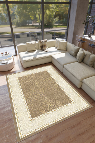 THEMODERNHANE Makinede Yıkanabilir Antialerjik Kaymaz Leke Tutmaz Salon Yatak...