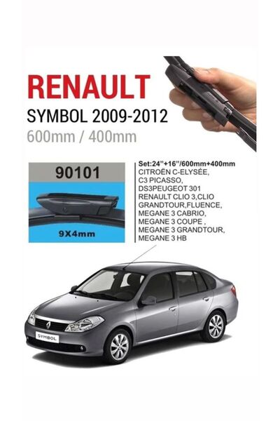 ARSLANOTOMARKET SENTİNEL RENAULT SYMBOL 2009-2013 (APARATLI) MUZ SİLECEK TAKI...