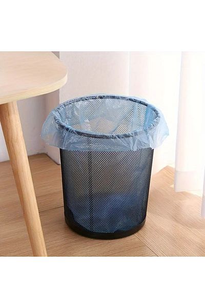 MG HOME White Office Type Perforated Metal Trash Can and Comprehensive Perforated Trash Can under the Desk