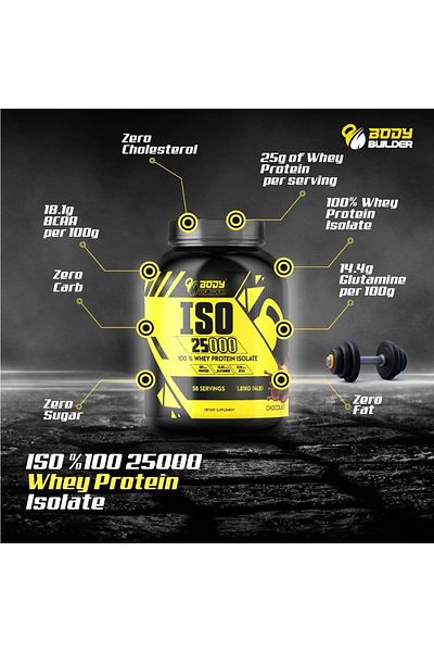 Body Builder Iso 25000, Chocolate Coconut, 4 LB