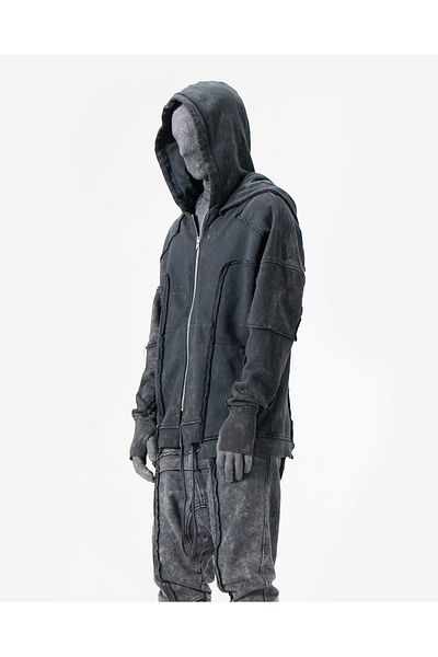 AGA Anthracite Futuristic Hoodie