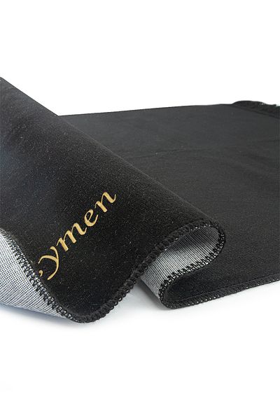ihvanonline Black Velvet Prayer Rug - Name Embroidered and Patternless