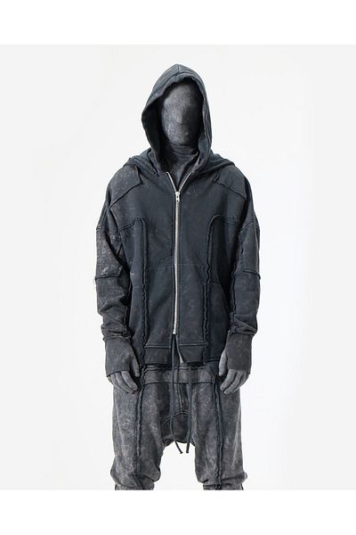 AGA Anthracite Futuristic Hoodie
