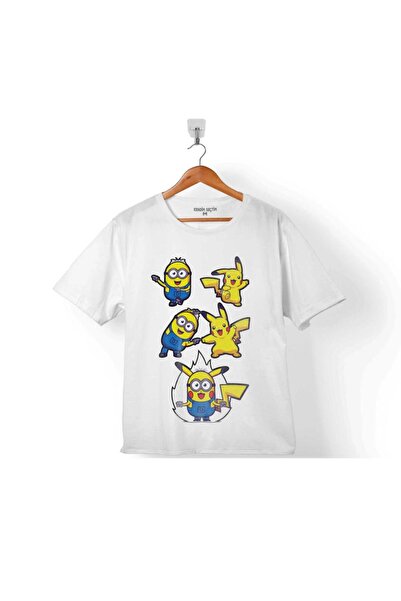 Kendim Seçtim Pokemon Minions Pikachu Fusion dečija majica