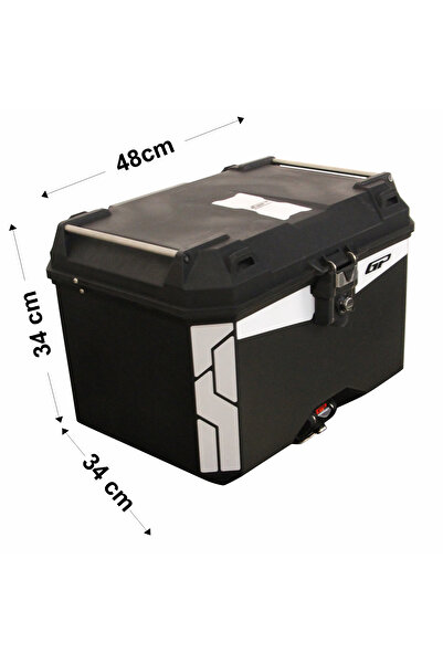 GP KOMPOZİT GP Kompozit Universal 45 lt Plastik Motosiklet Çantası Siyah