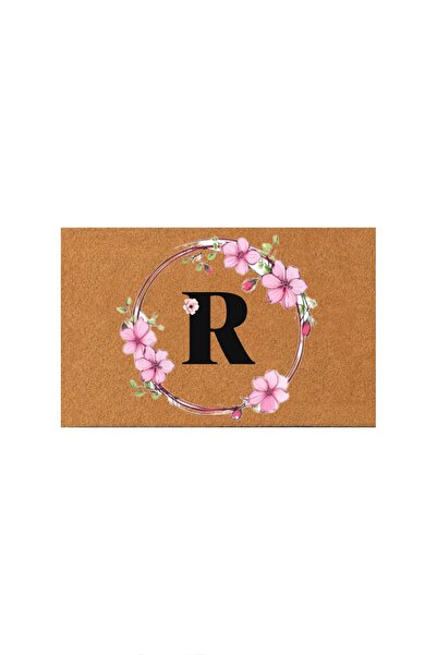 KARMAT Custom Letter Mat, Letter R, Interior and Exterior Door Front Mat, Digital Printing, Decorative Mat