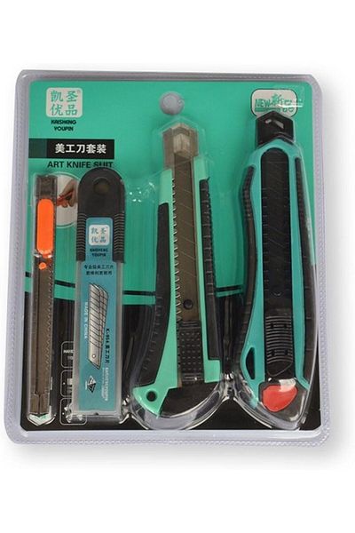 Taimi Cutter Multi-Purpose Retractable  Snap-Off Stainless Steel Blades