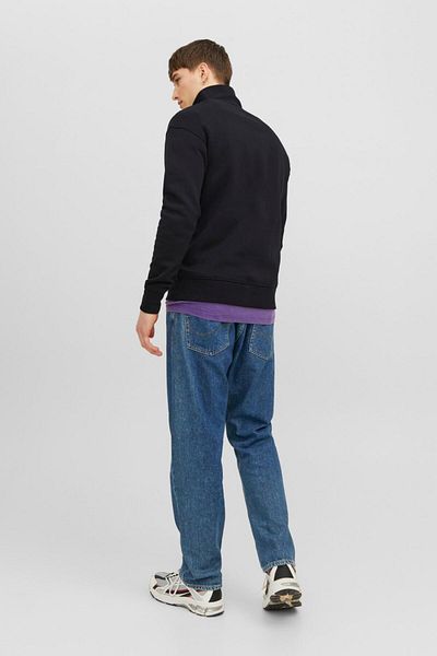 Jack & Jones Jorvesterbro Sweat Quarter Zip Hn Noos Sweat pentru bărbați 12241777   Negru