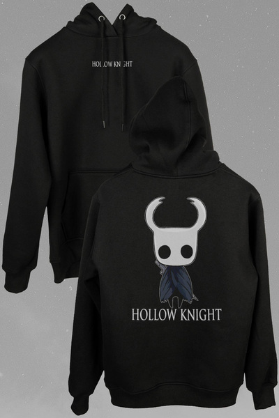 Kendim Seçtim Hollow Knight Ghost Cadılar Bayramı Kuru Kafa Ön Ve Arka Baskıl...