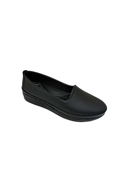Ayzen Black Orthopedic Women's Ballerina Shoes Ckr00883 - 37