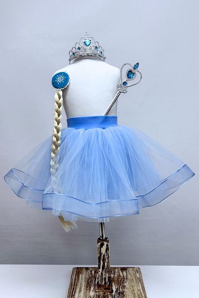 LULLY KİDS Set de costume pentru fete cu fustă tutu albastră