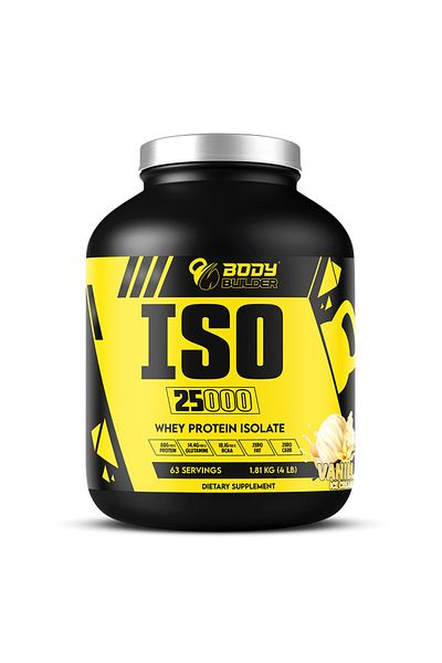 Body Builder Iso 25000, Vanilla Ice Cream, 4 LB