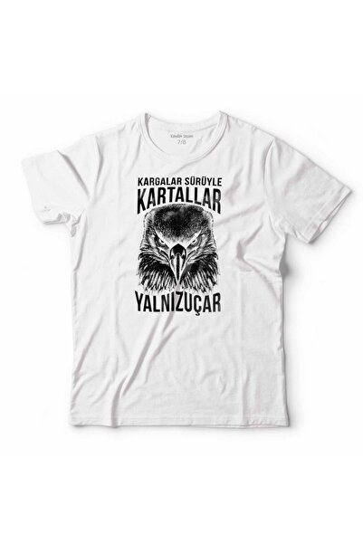 Kendim Seçtim Corbs Herd Eagles Fly Alone Eagle Head Tricou pentru copii